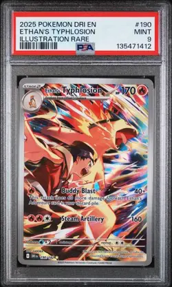 PSA 9 Ethan's Typhlosion #190/182 IR - Destined Rivals Pokemon TCG - Image 1