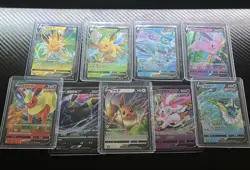 Pokemon TCG Eevee Evolutions V Full Art gem pack 2 lot eeveelutions umbreon sylv - Image 1