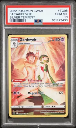 2022 Gardevoir Pokemon #TG05 Sword & Shield Silver Tempest Full Art PSA 10 💎MT - Image 3