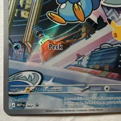 Pokemon TCG Piplup 098/094 Phantasmal Flames Holo Illustration Rare HP 70 - Image 3