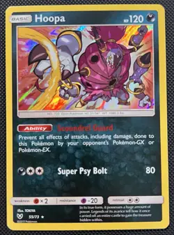 2017 Pokemon Hoopa Holo 55/73 Shining Legends NM - Image 1