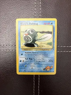 Pokemon TCG - Misty's Poliwag - 87/132 - Gym Heroes - NM Common (2000) - Image 1