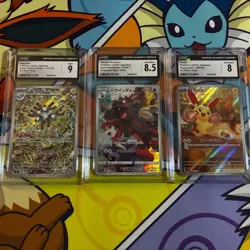 Pokemon Graded CGC Slab Lot Of 3 + Free Card - Image 1