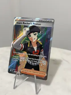 Pokemon TCG Team Rocket’s Proton 227/182 Full Art Trainer Destined Rivals - Image 2