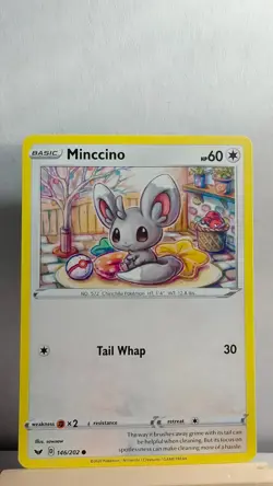 Minccino [LP] - Pokemon TCG Sword & Shield Base 146/202 [Common] - Image 1