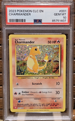 Pokemon TCG Classic Charmander 001/034 Promo Holo PSA 10 EN Basic - Image 1