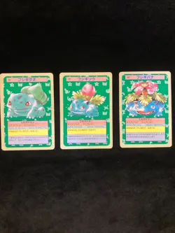 Venusaur, Bulbasaur, Ivysaur Topsun Blue Back Pokemon Japanese - Image 1