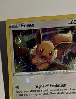 Pokemon - Eevee SWSH118 Promo NM SWIRL & HOLO BLEED - Image 3