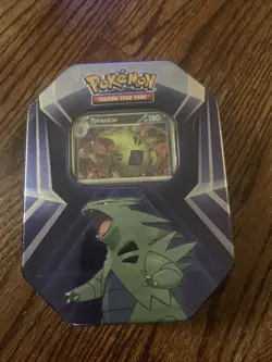 Pokemon TCG: Tyranitar Triple Whammy Collectors Tin NEW Factory Sealed - Image 1