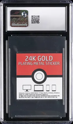 2023 POKEMON KOREAN CANDY STICKERS STRIKING - 24K GOLD PLATING MEW CGC 9 - Image 2
