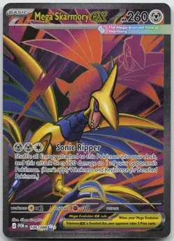 Mega Skarmory ex 106/088 Ultra Rare Perfect Order Pokemon NM/M - Image 1