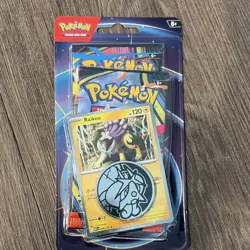 2025 Pokemon Mega Evolution – Raikou Sealed 2 Booster Blister Pack with coin - Image 1