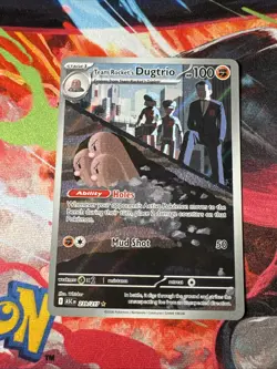 Team Rocket's Dugtrio 239/217 Illustration Rare Pokemon - Ascended Heroes - NM+ - Image 1