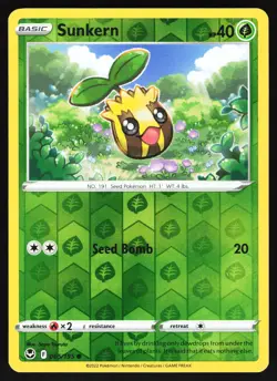 Sunkern 005/195 Pokemon SWSH12: Silver Tempest Reverse Holo Common LP - Image 1