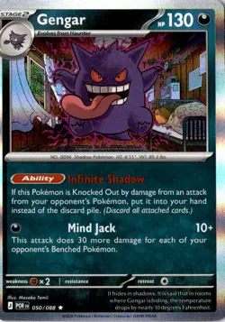 Gengar 050/088 Rare Perfect Order Pokemon Holo Near Mint - Image 1