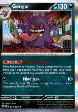 Gengar 050/088 Rare Perfect Order Pokemon Holo Near Mint - Image 1