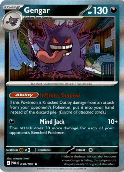 Gengar 050/088 Rare Perfect Order Pokemon Holo Near Mint - Image 1