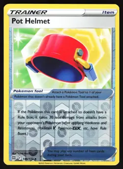 Pot Helmet 146/172 Pokemon SWSH09: Brilliant Stars Reverse Holo Uncommon LP - Image 1