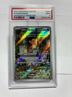 Obsidian Flames Charmander Pokemon ETB SVP 044 PSA 9 Mint - Image 1