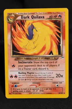 Dark Quilava 39/105 LP Neo Destiny Regular Uncommon Unlimited Pokemon TCG - Image 1