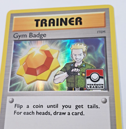 Pokemon Gym Badge Lt. Surge Black Star Promo XY205 Thunder Badge NM see photos! - Image 1