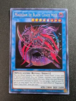 Yugioh Magician Of Black Chaos MAX TN19-EN002 Secret Rare Limited Edition NM - Image 1