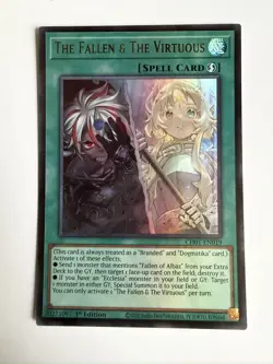 The Fallen & The Virtuous CH01-EN019 Ultra Rare 1st Ed Yugioh - Image 2
