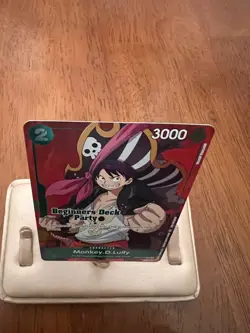 One Piece Winner Card Monkey.D.Luffy Beginners Deck Party ST16-005 Foil - Image 2