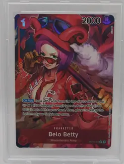 2023 One Piece TCG Awakening of the New Belo Betty Alternate Art OP05-015 PSA 10 - Image 3