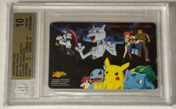 Mewtwo Strikes Back 1998 Pokemon Phone Card BGS 10 Pristine Pikachu - Image 1