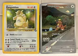 Pokemon Kangaskhan 5/64 Jungle Holo MP & 204/182 Paldea Evolved NM 2 Card Lot - Image 1