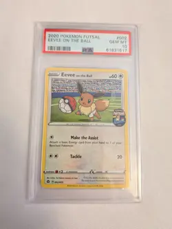 Eevee On The Ball Futsal Football 2020 PSA 10 Gem Mint Graded Pokemon Tcg Card - Image 1