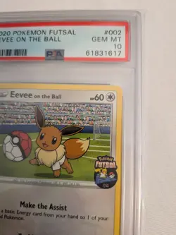 Eevee On The Ball Futsal Football 2020 PSA 10 Gem Mint Graded Pokemon Tcg Card - Image 3