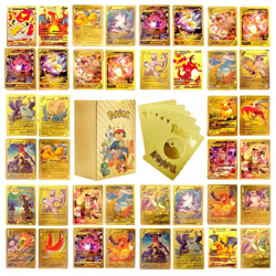 55 PCS Cards Packs Vmax V EX GX Rare Golden Cards TCG Deck Box Kids Foil Card - Image 2