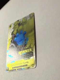 Bartholomew Kuma WINNER - OP09-108 TOURNAMENT PACK CARD Vol. 4 English NM/Mint - Image 2