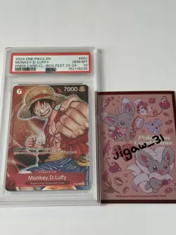 2024 ONE PIECE PREMIUM CARD COLLECTION BANDAI GAMES FEST MONKEY D. LUFFY PSA 10 - Image 2