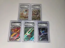 Pokemon TCG Lot Of 5 Graded Cards CGC 10 - Image 1