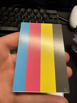 Yu-Gi-Oh! TCG "Color Test Print" Card (Production Misprint/Error) - Image 1