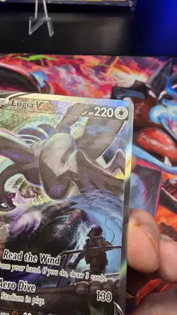 Lugia V Alt Art 186/195 Swsh12 Silver Tempest Holo Pokemon Card. No white - Image 5