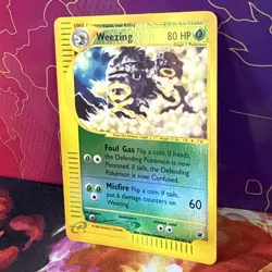 Pokemon TCG Weezing 32/165 Expedition 2002 Reverse Holo Rare E-Series Card - Image 2