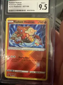 Radiant Heatran 027/189 Astral Radiance Radiant Rare Holo CGC 9.5 Pokemon Card - Image 1