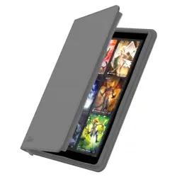 Ultimate Guard Grey ZipFolio 360 18-Pocket XenoSkin Sport TCG Collectable Cards - Image 2