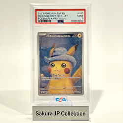 PSA 9 Van Gogh Pikachu With Grey Felt Hat 2023 SVP #085 Promo Pokemon Card Mint - Image 1