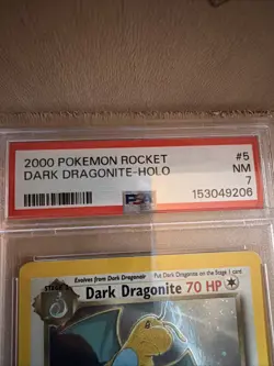 Pokemon Dark Dragonite Holo Rare Card 5/82 2000 Series PSA 7 Near mint - Image 4