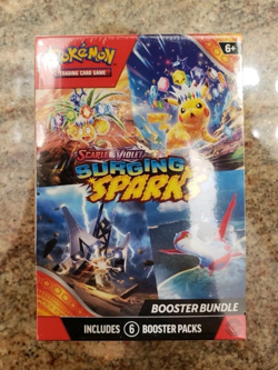 2024 Pokemon Cards TCG Surging Sparks Booster Bundle Box 6 Packs NEW Sealed - Image 1