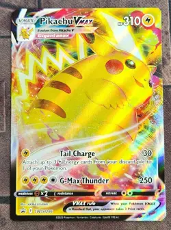 Pokemon: SWSH: Sword & Shield Promo Cards: Holofoil Pikachu VMAX: LP Condition - Image 1