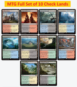 MTG Lot - Set Complet des 10 Check Lands -Magic- Drowned Catacombs. Commander - Image 1