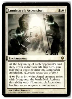 MTG Luminarch Ascension - Zendikar Moderately Played English - Image 1