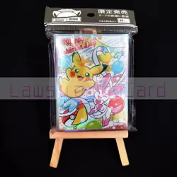 Pokemon - Pikachu & Sylveon Foil Card Sleeves 67mm X 92mm 60ct Standard Size - Image 1