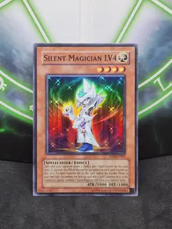 Yugioh Silent Magician LV4 NTR-EN001 Super Rare LP - Image 1